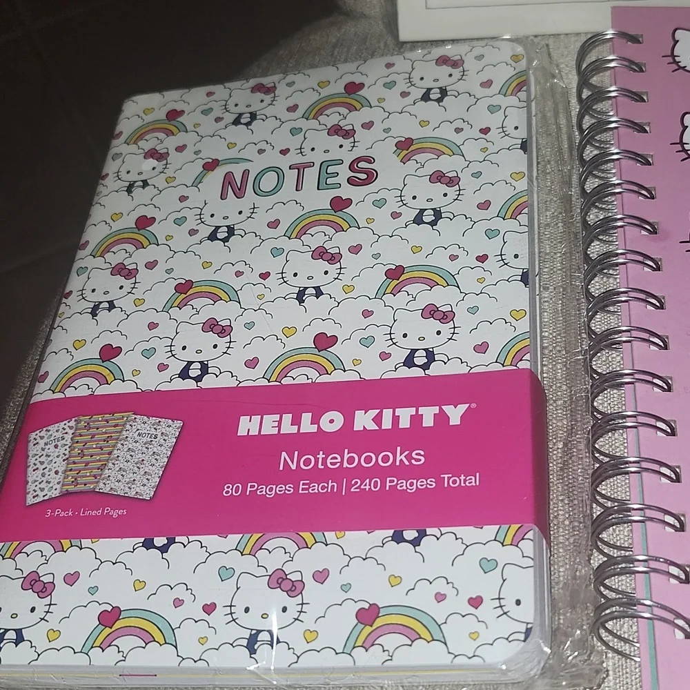 Hello Kitty Home Office Stationery Set - Pink and White